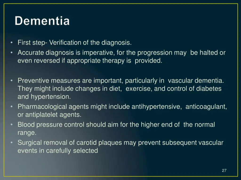 first step verification of the diagnosis accurate