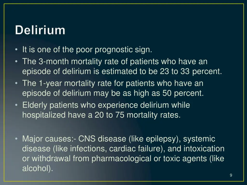 it is one of the poor prognostic sign the 3 month