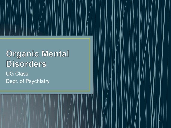 ug class dept of psychiatry
