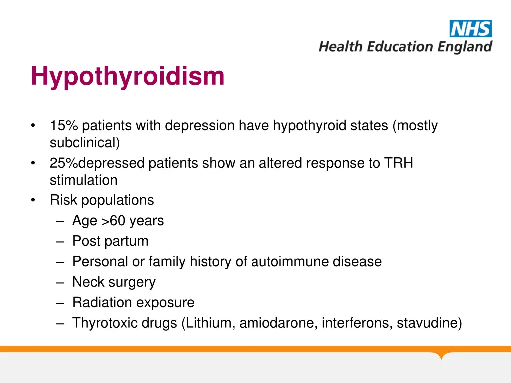 hypothyroidism