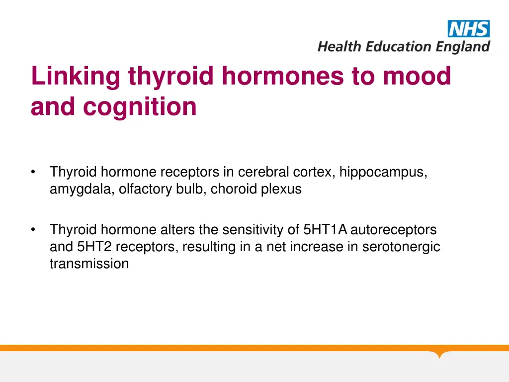 linking thyroid hormones to mood and cognition