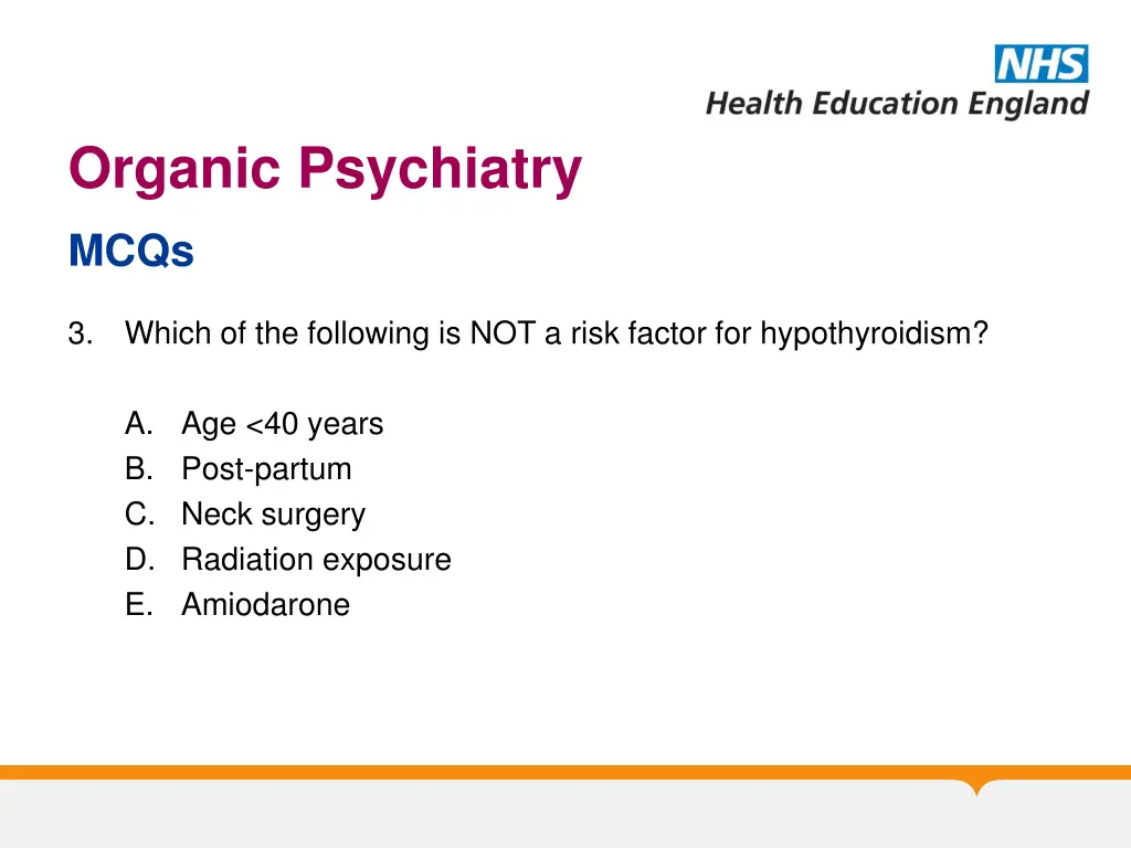 organic psychiatry 7