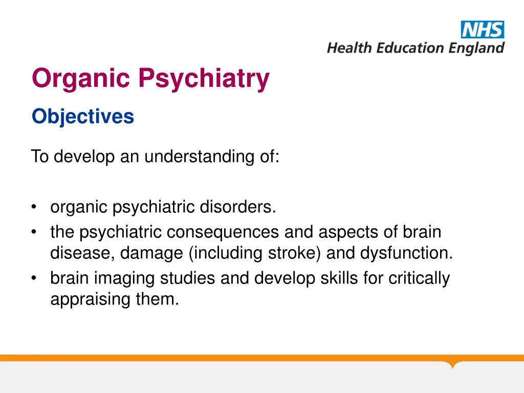 organic psychiatry