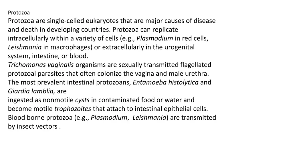 protozoa protozoa are single celled eukaryotes