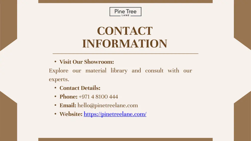 contact information