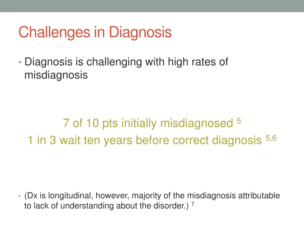challenges in diagnosis