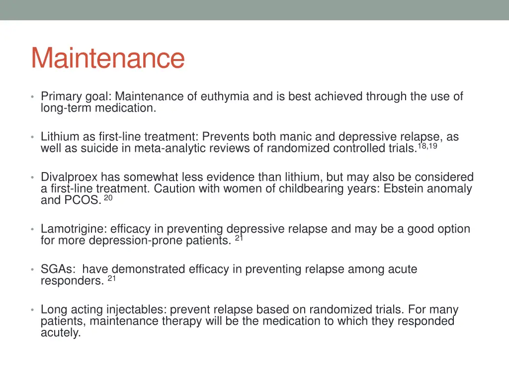 maintenance