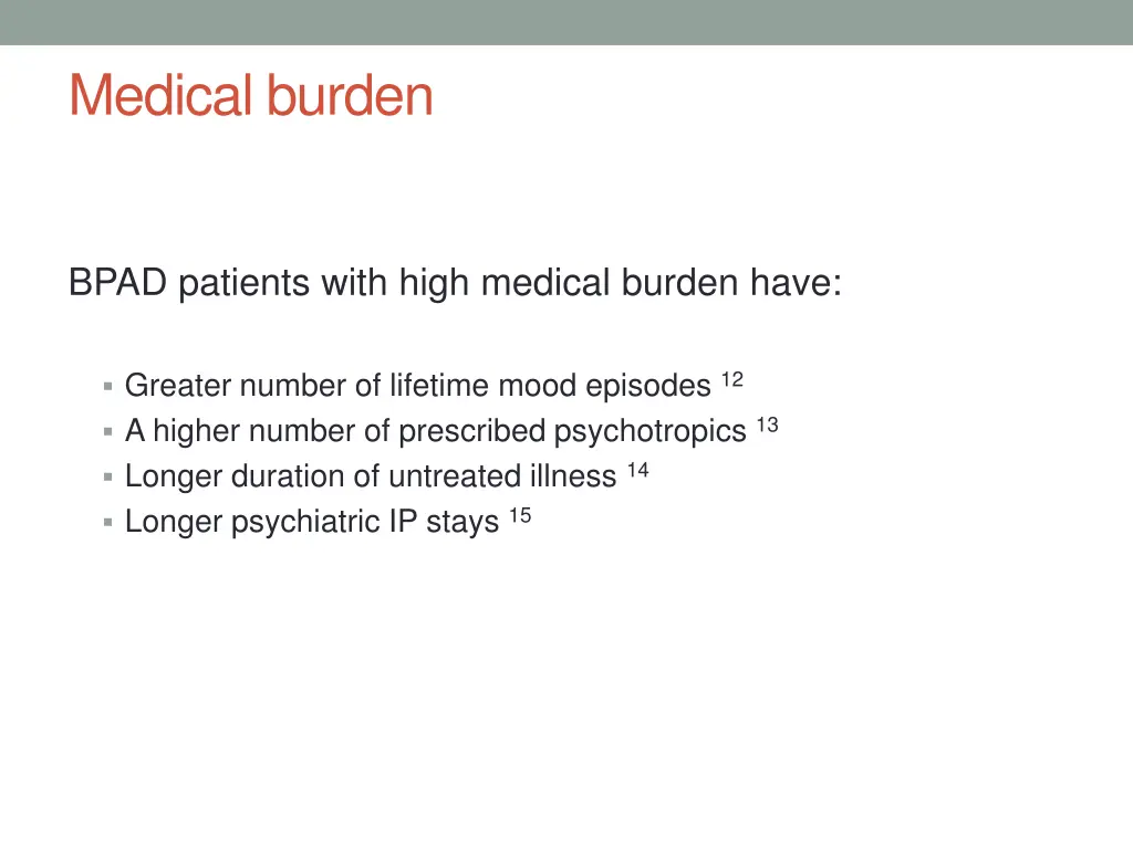 medical burden