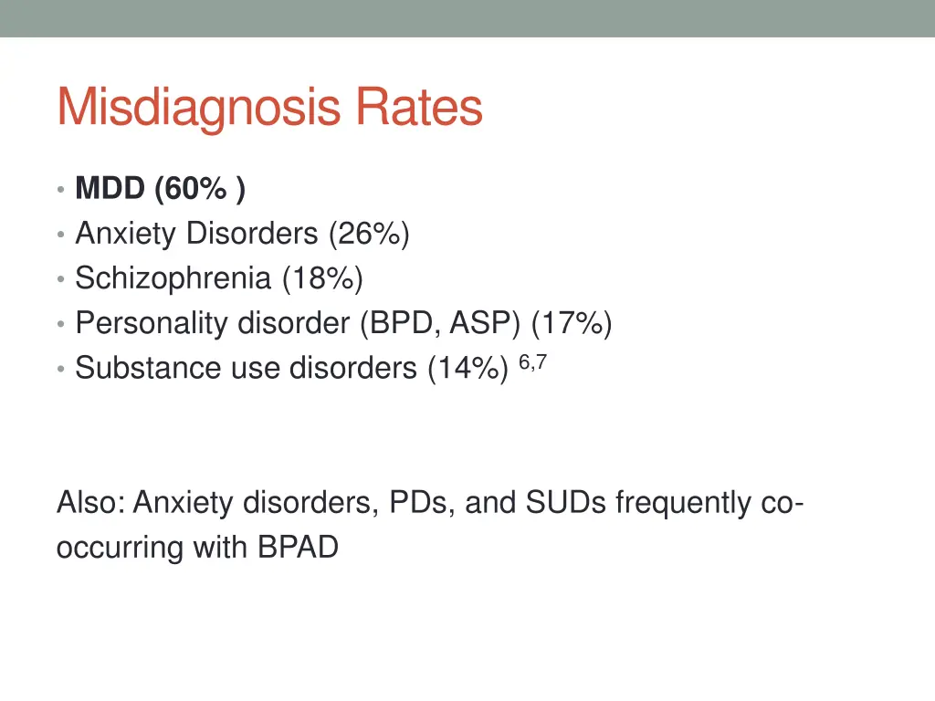 misdiagnosis rates