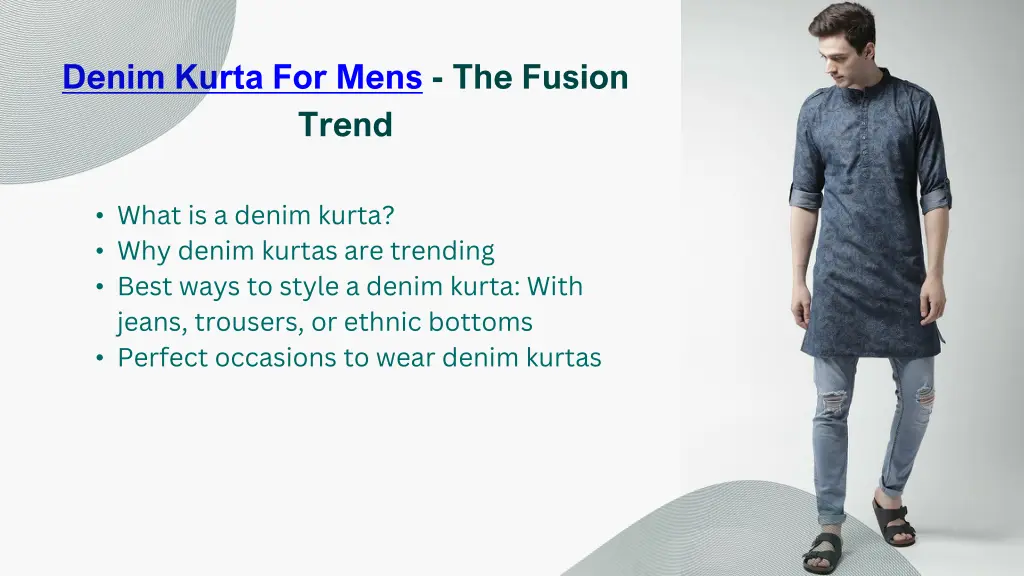 denim kurta for mens the fusion trend