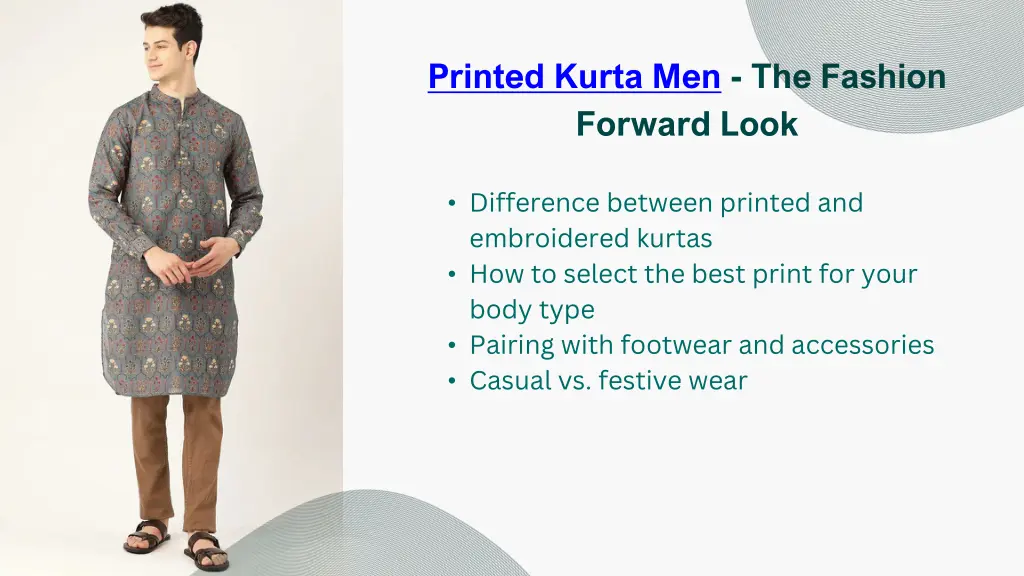 printed kurta men the fashion forward look