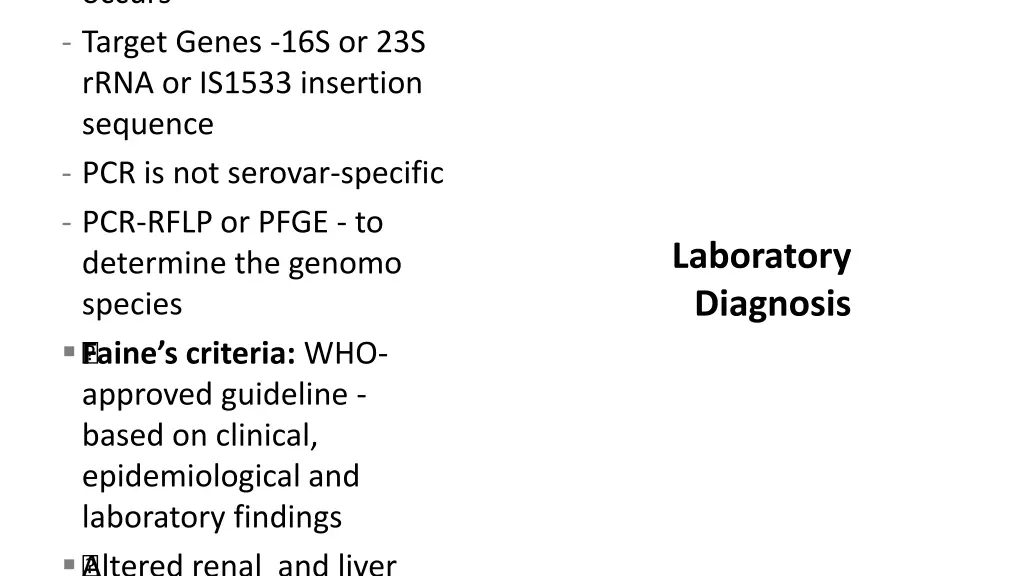 occurs target genes 16s or 23s rrna or is1533