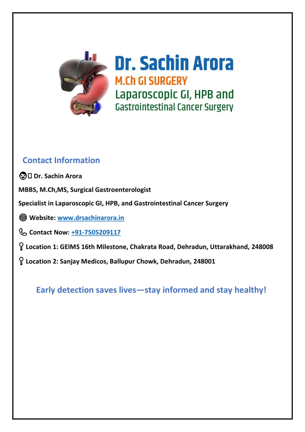 contact information