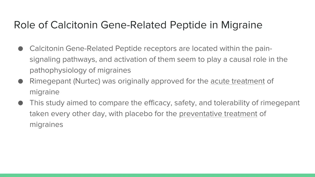role of calcitonin gene related peptide