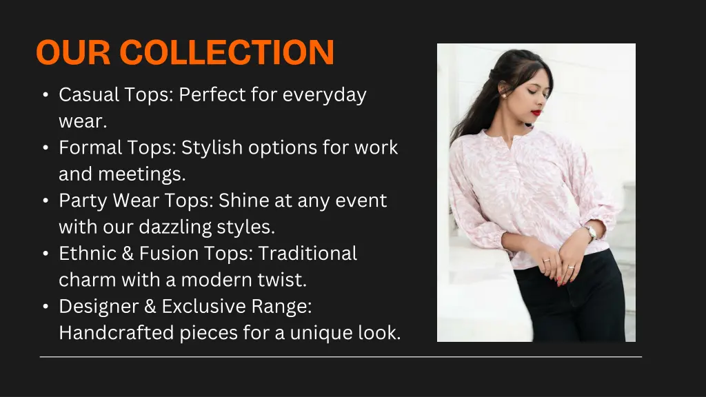 our collection casual tops perfect for everyday