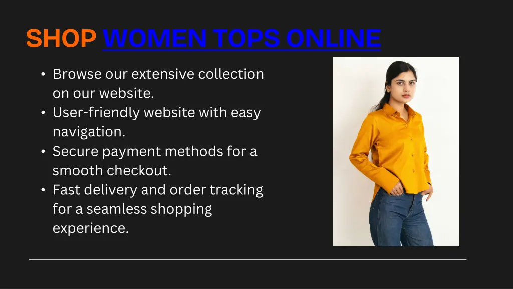 shop women tops online