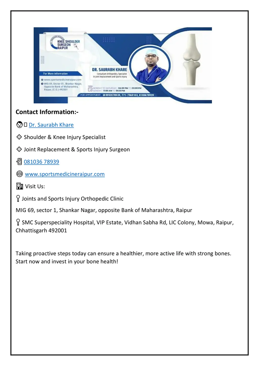 contact information