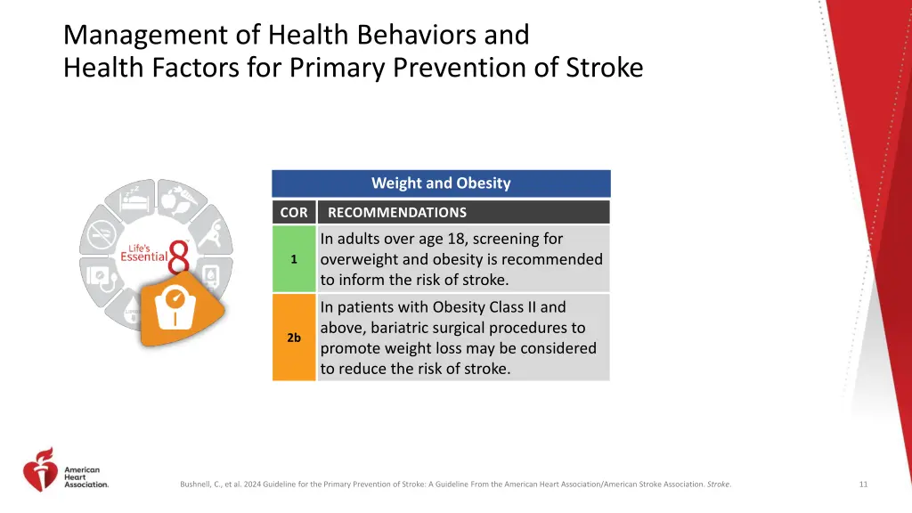 management of health behaviors and health factors 3