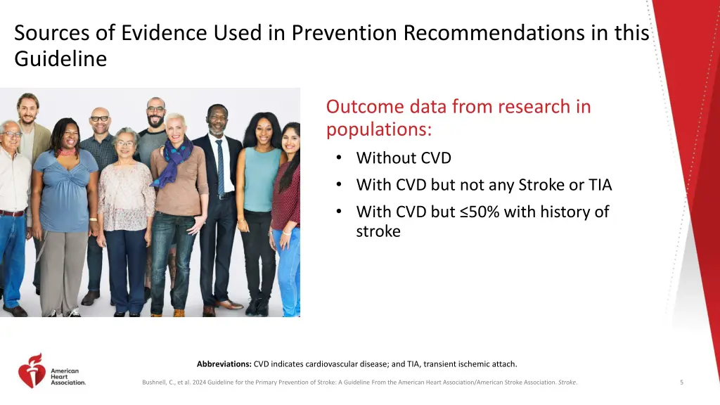 sources of evidence used in prevention