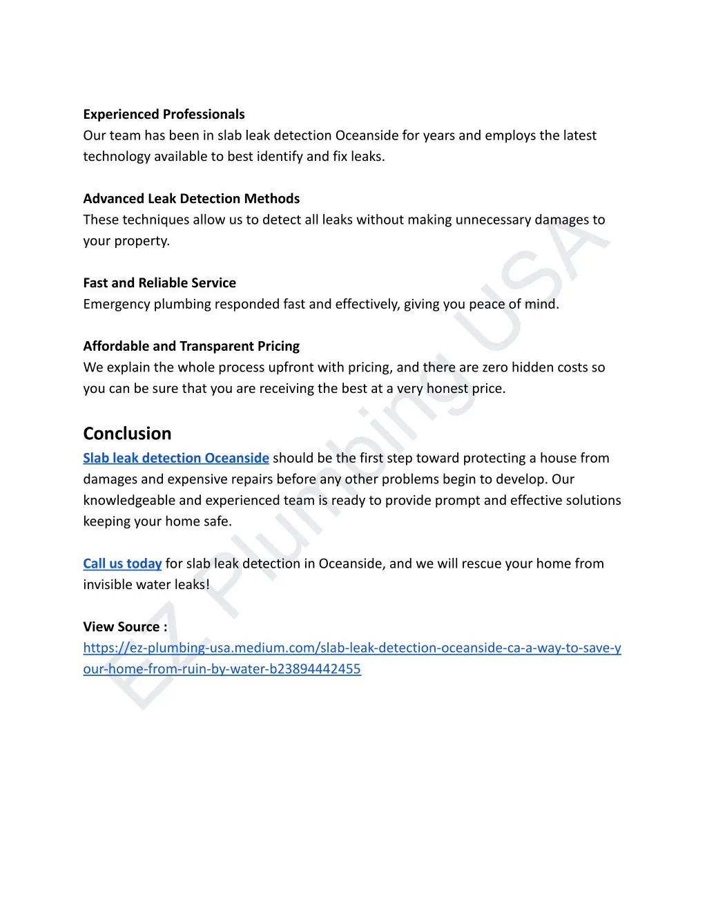 experienced professionals our team has been