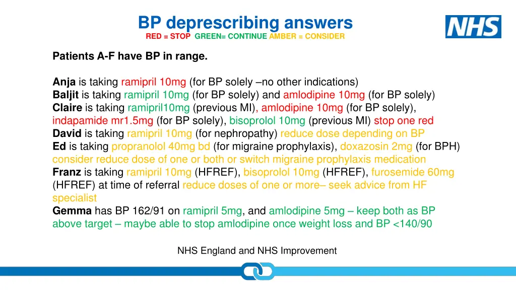 bp deprescribing answers red stop green continue