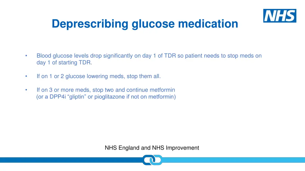 deprescribing glucose medication