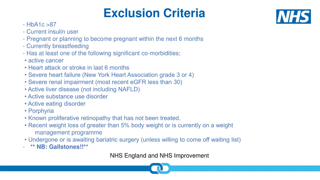 exclusion criteria