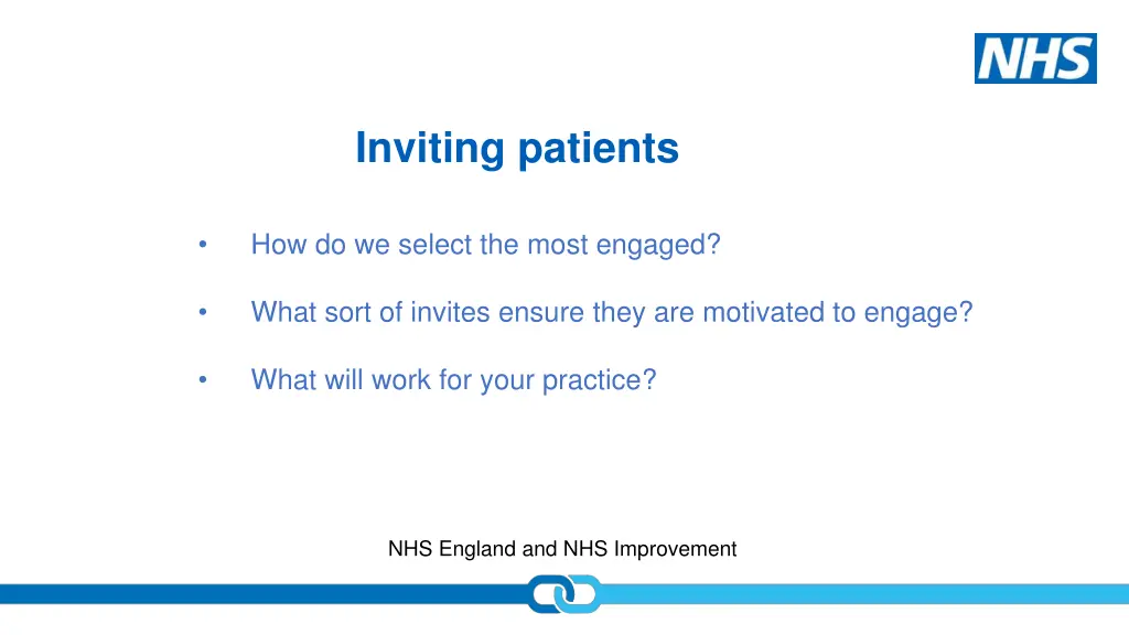 inviting patients
