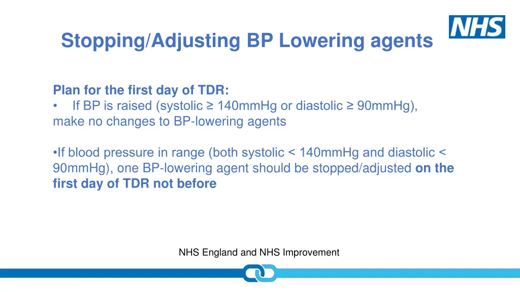 stopping adjusting bp lowering agents