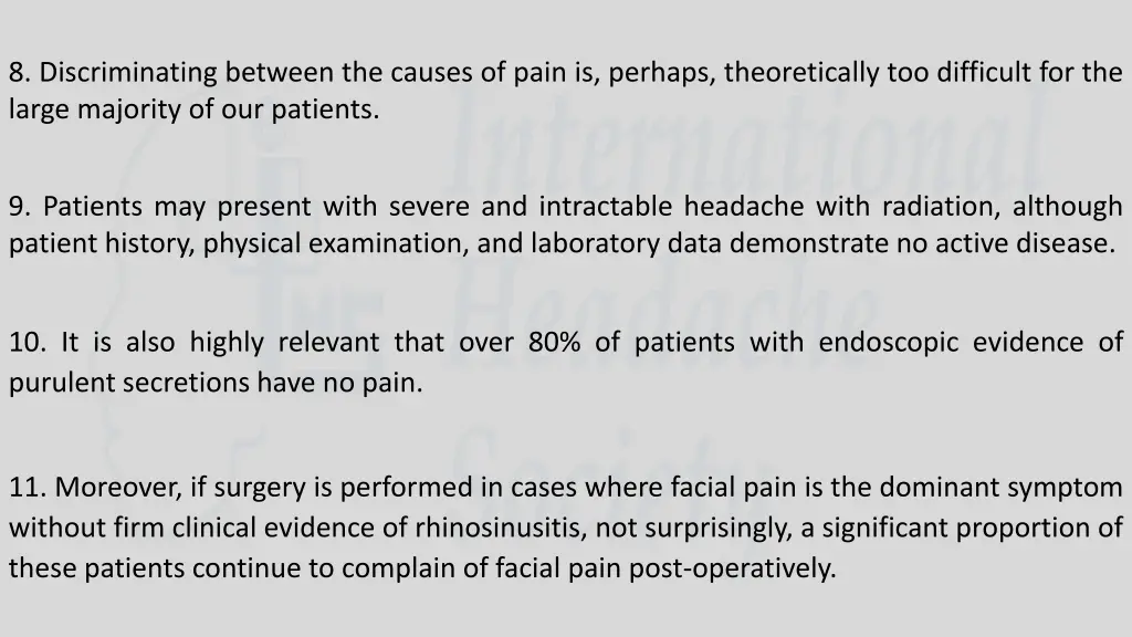 8 discriminating between the causes of pain