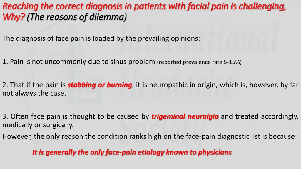 reaching the correct diagnosis in patients with