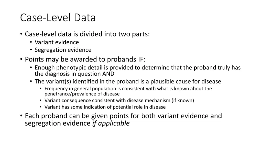 case level data