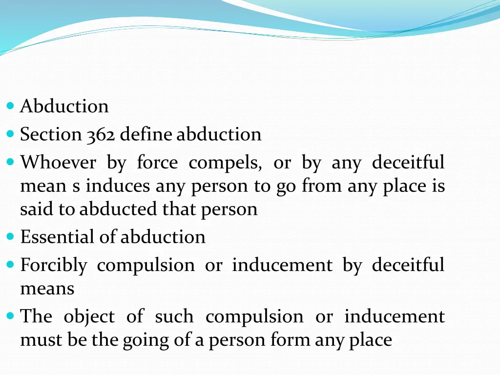abduction section 362 defineabduction whoever