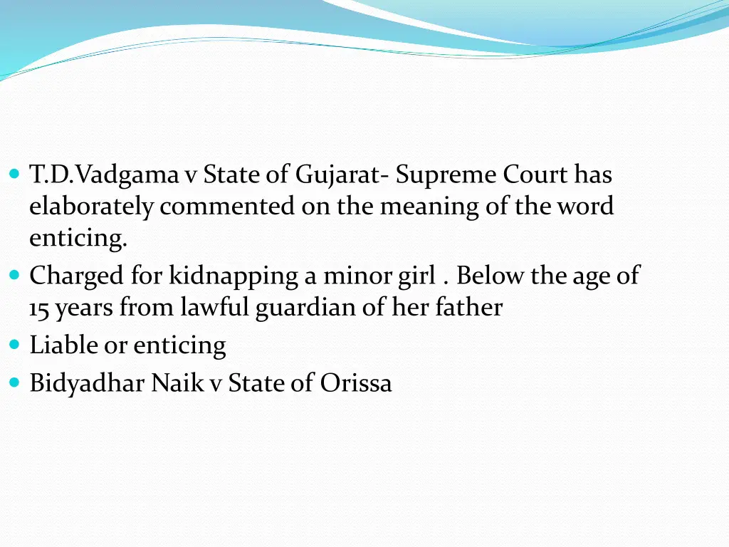 t d vadgama v state of gujarat supreme court