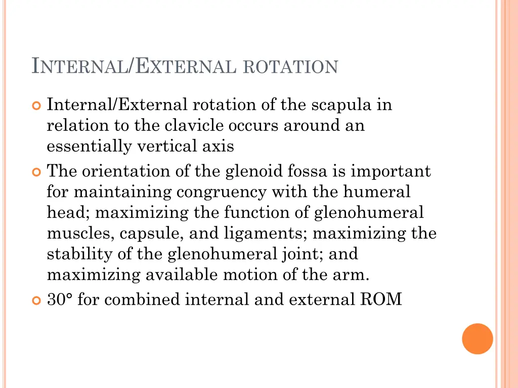 i nternal e xternal rotation