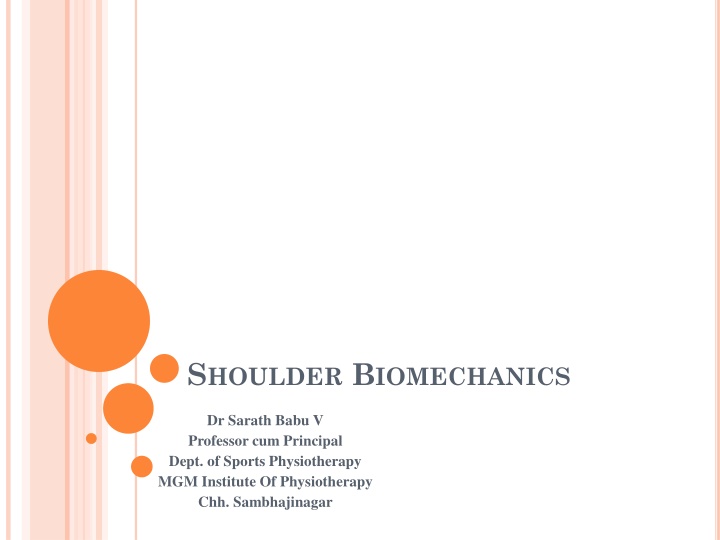 s houlder b iomechanics