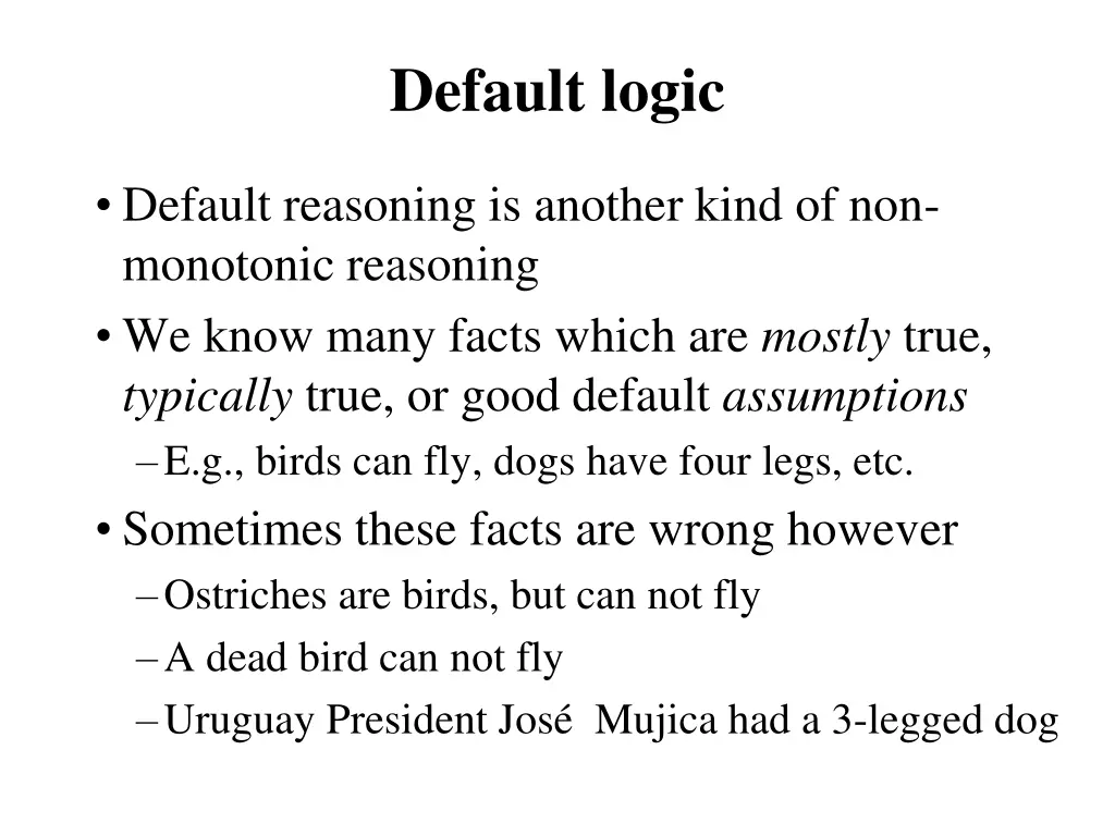 default logic