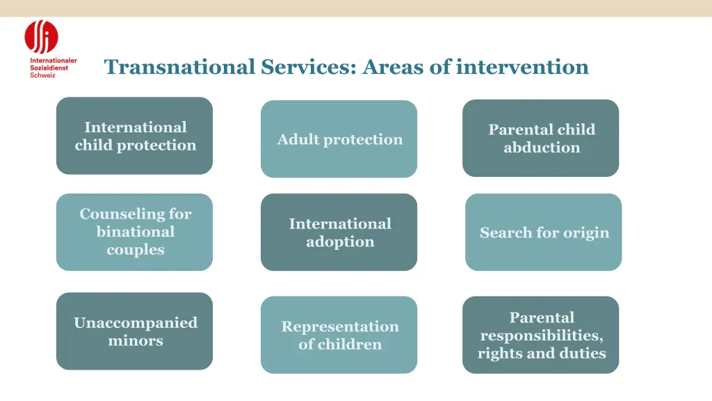 transnational services areas of intervention