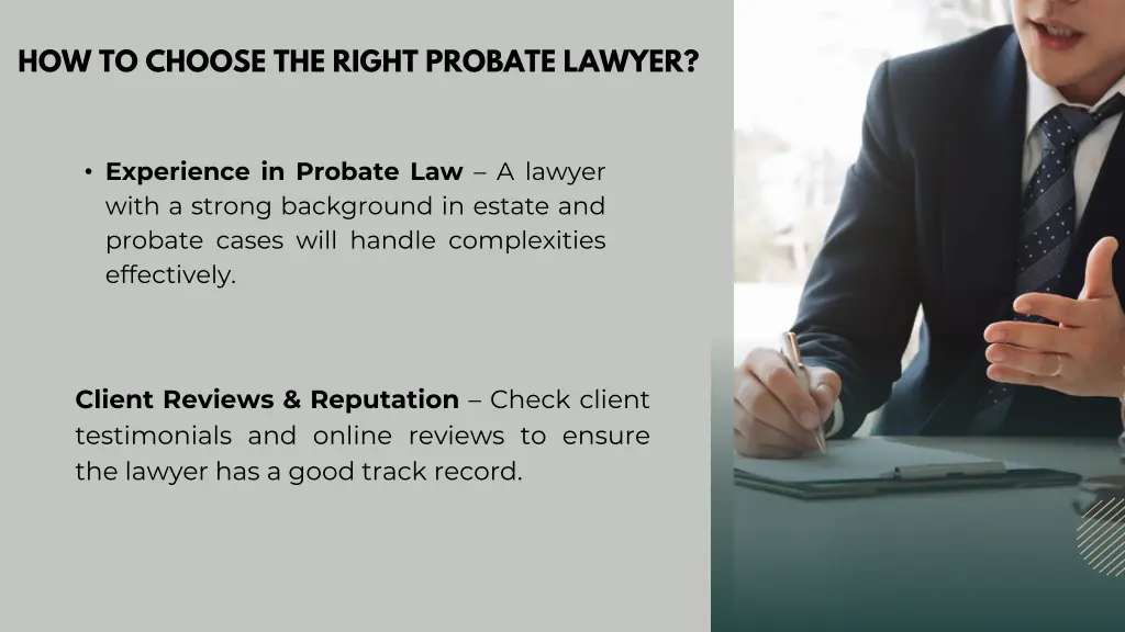 how to choose the right probate lawyer