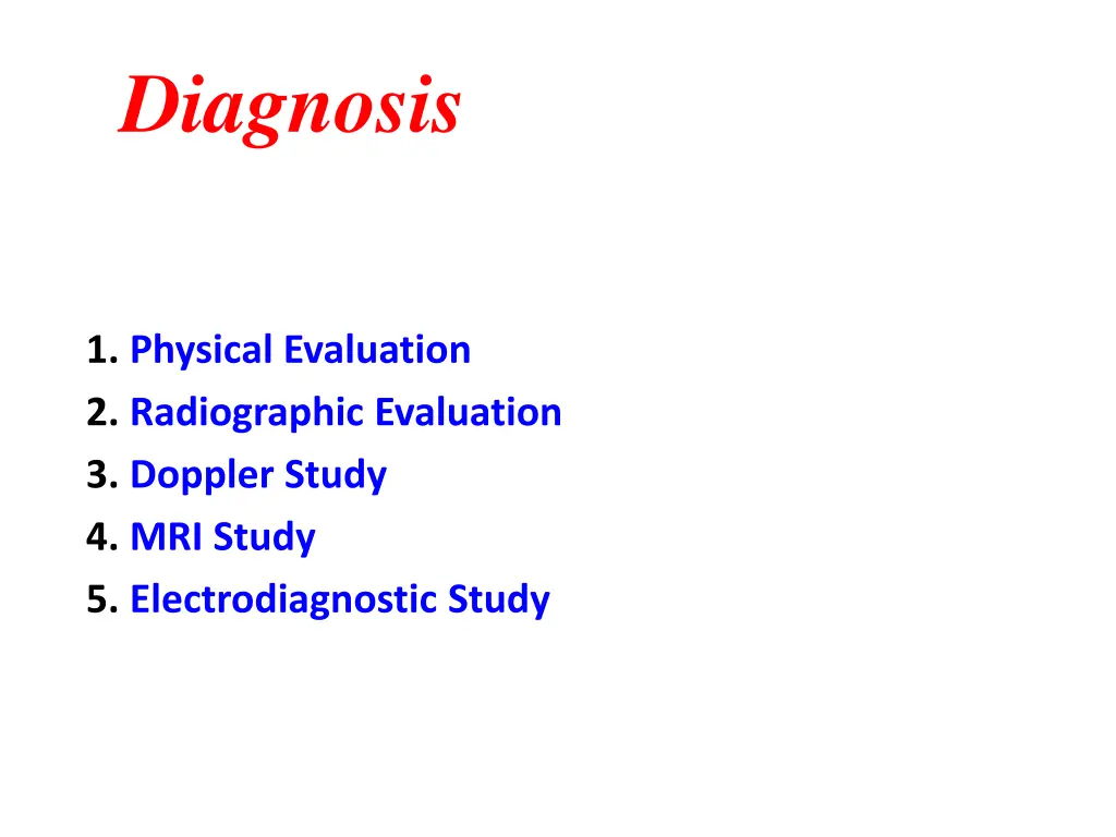 diagnosis