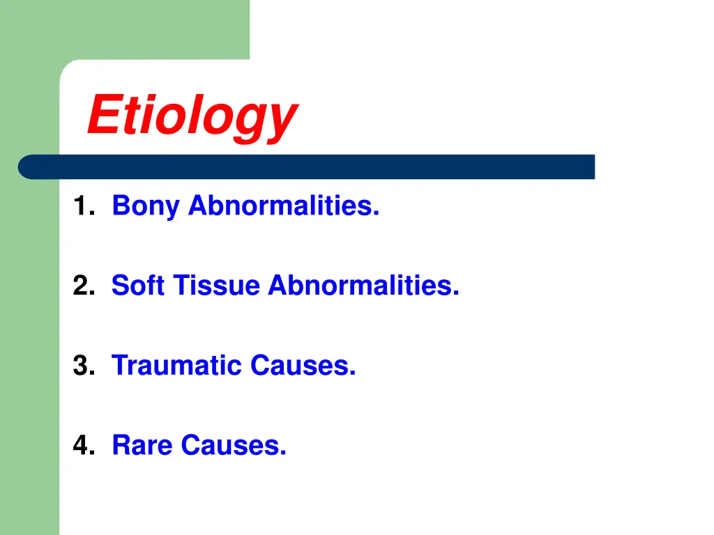 etiology