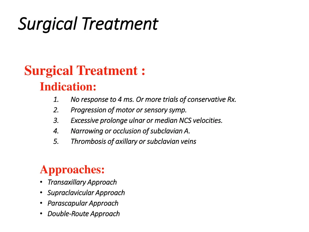 surgical treatment surgical treatment