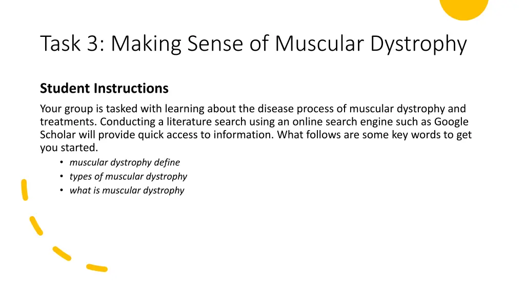 task 3 making sense of muscular dystrophy