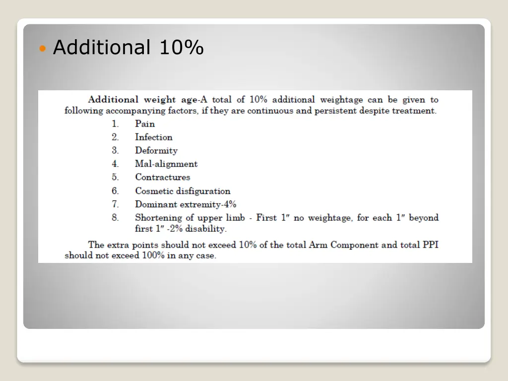 additional 10