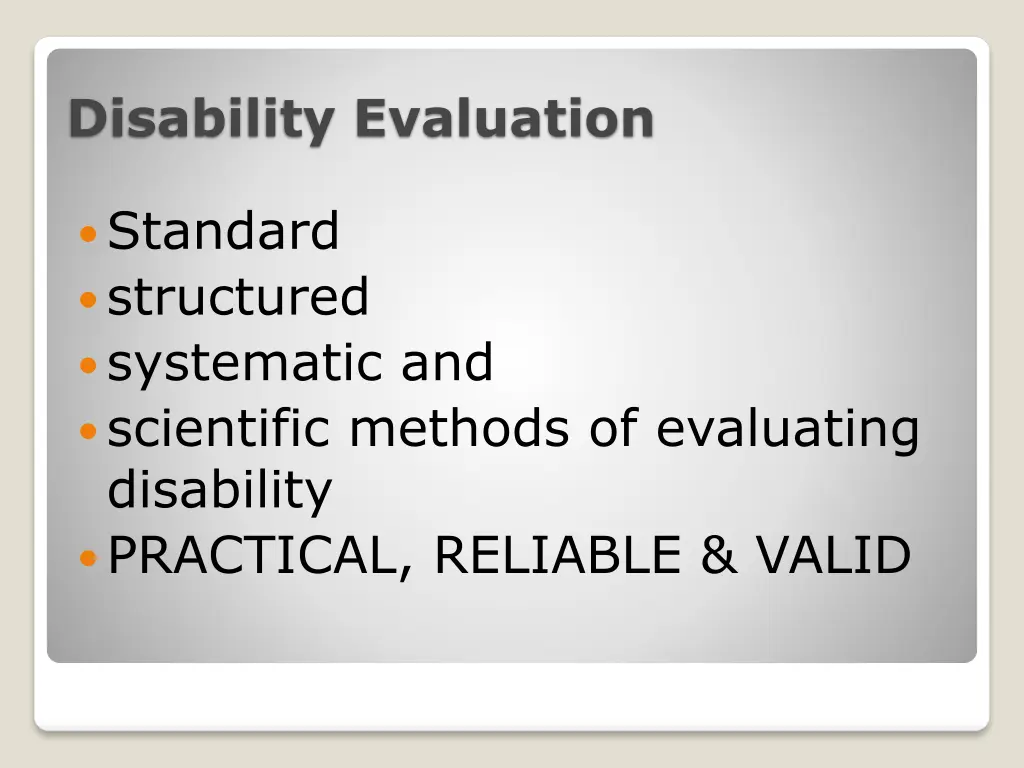 disability evaluation 1