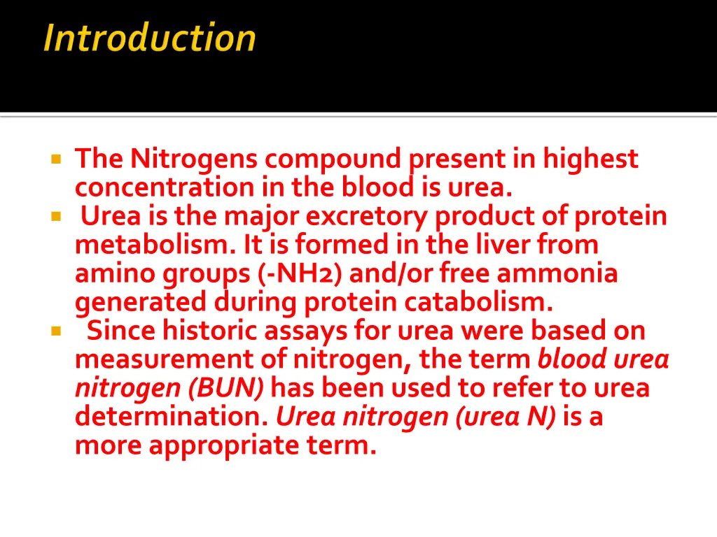 the nitrogens compound present in highest