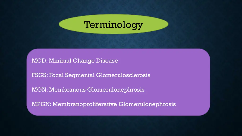 terminology