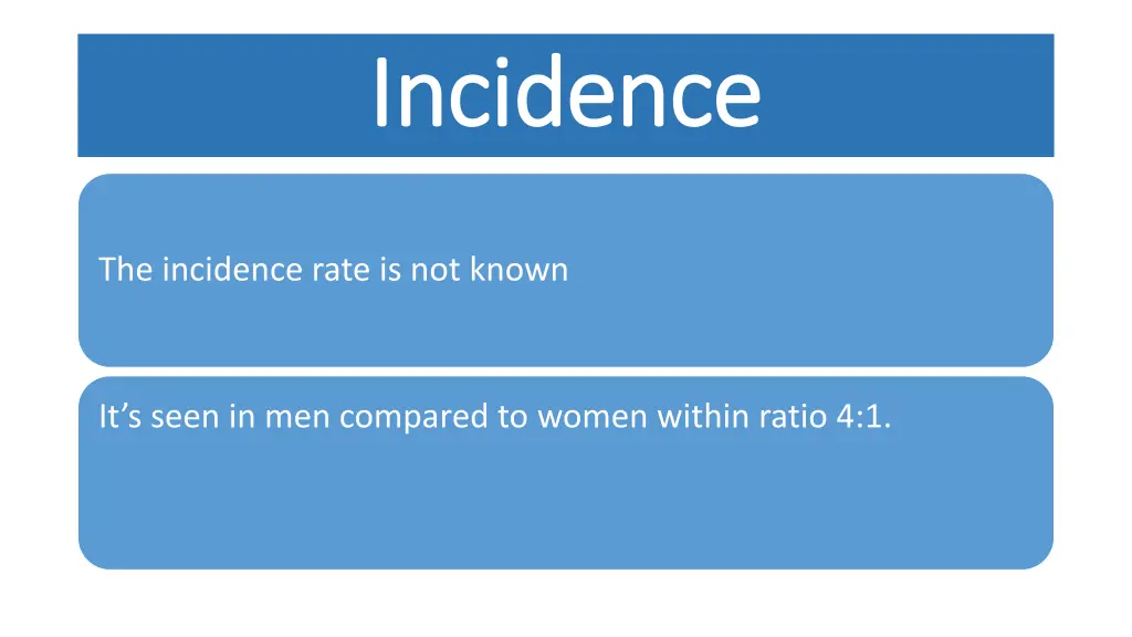incidence incidence