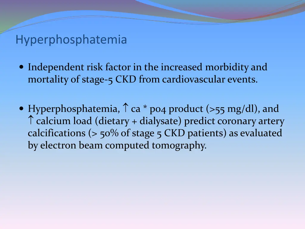 hyperphosphatemia