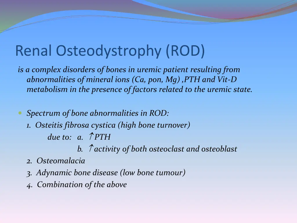 renal osteodystrophy rod